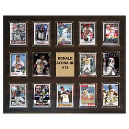 C&I Collectibles - Ronald Acuna Atlanta Braves 16" x 20" Trading Card Plaque - Multicolor