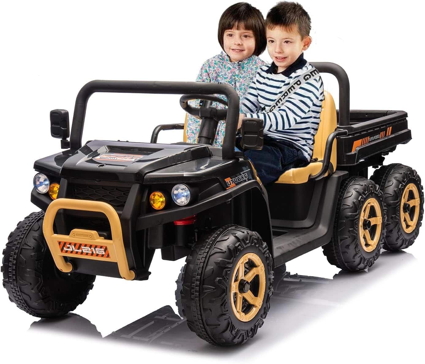 Homhougo - 24V Kids Ride On Car, Licensed Cadillac 2-Seater with Remote, LED, Music