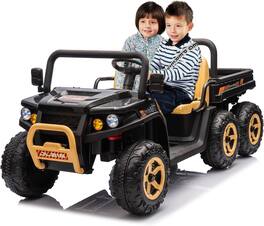 Homhougo - 24V Kids Ride On Car, Licensed Cadillac 2-Seater with Remote, LED, Music
