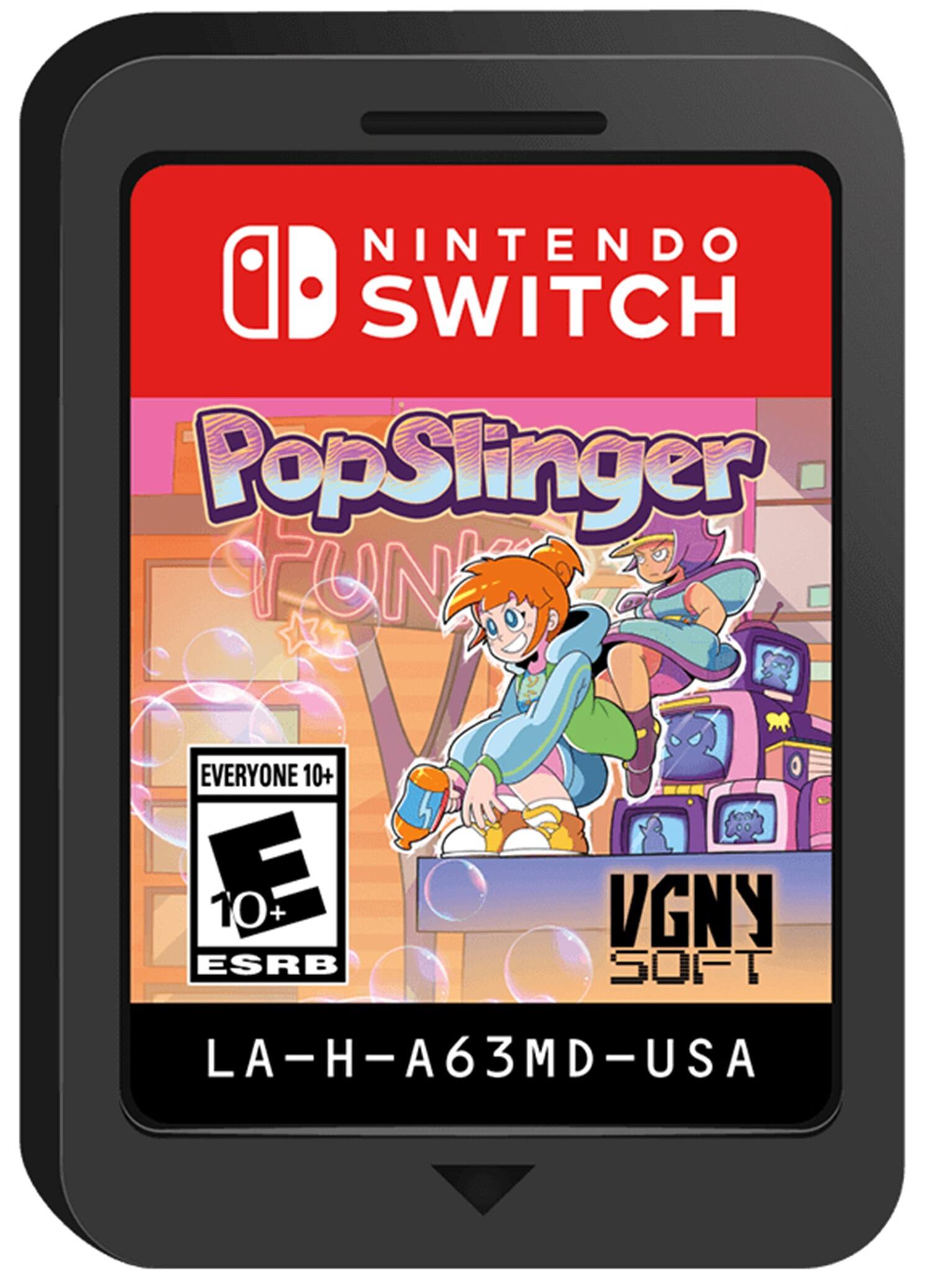 Nintendo Switch PopSlinger Fun for Everyone 10+  10+ ESRB M VGNY SOFT LA-H-A63MD-USA