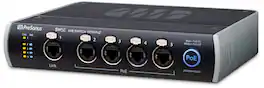 PreSonus - Network Switch & Bridge, 5-Port Audio Video Bridging Network Switch with Power over Ethernet & Rugged Metal Chassis - Black