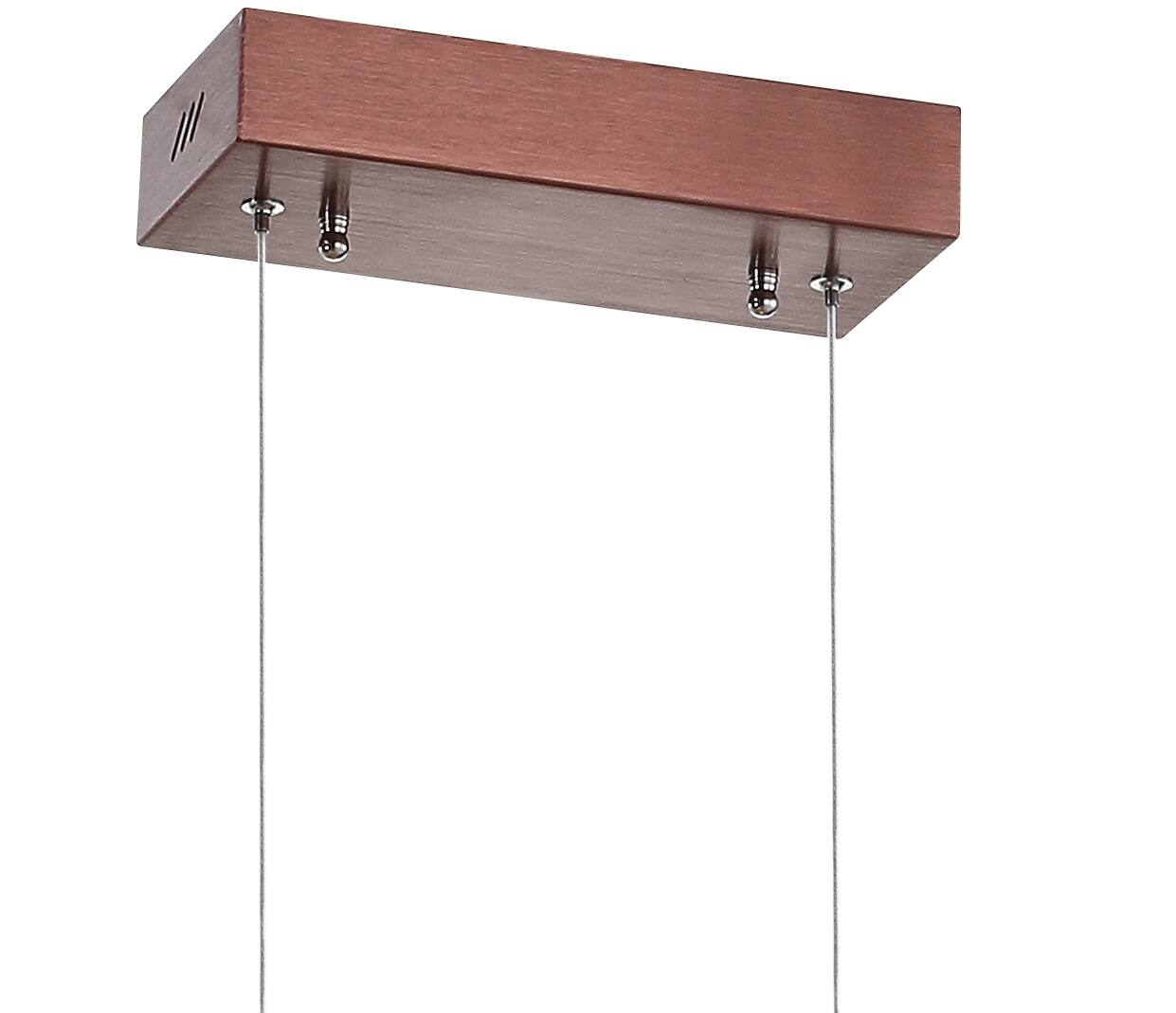 Alt View 5. Jonathan Y - Draper 32" Dimmable Adjustable Integrated LED Metal Linear Pendant, Anodized Bronze - Anodized Bronze.