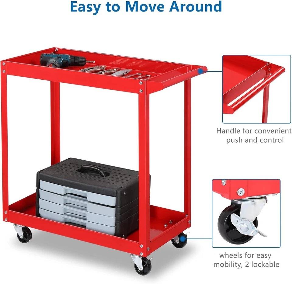 Easy to Move Around

- Handle for convenient push and control
- Wheels for easy mobility, 2 lockable