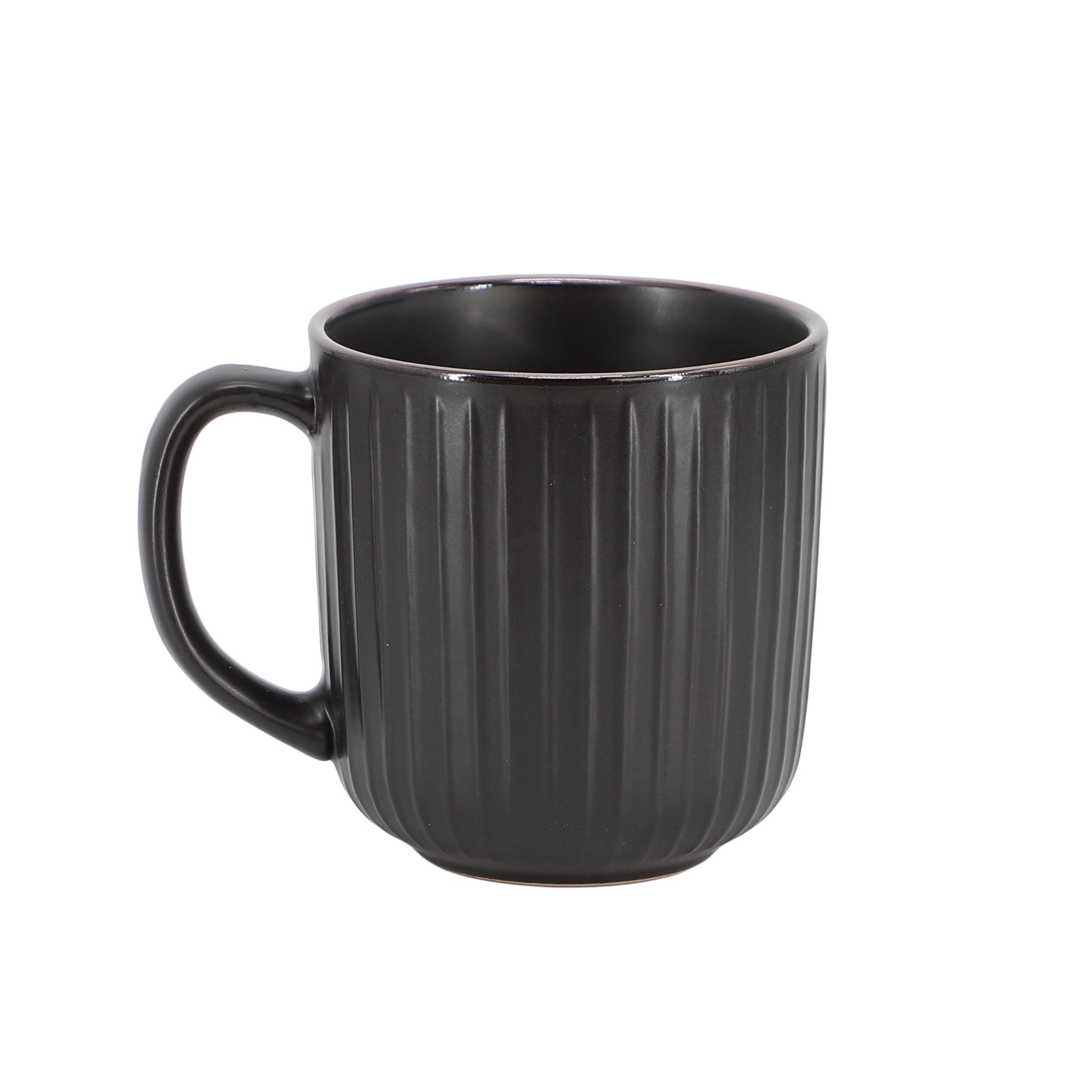 Alt View 5. Elama - Elama Leo 16 Piece Stoneware Dinnerware Set In Black - Black.