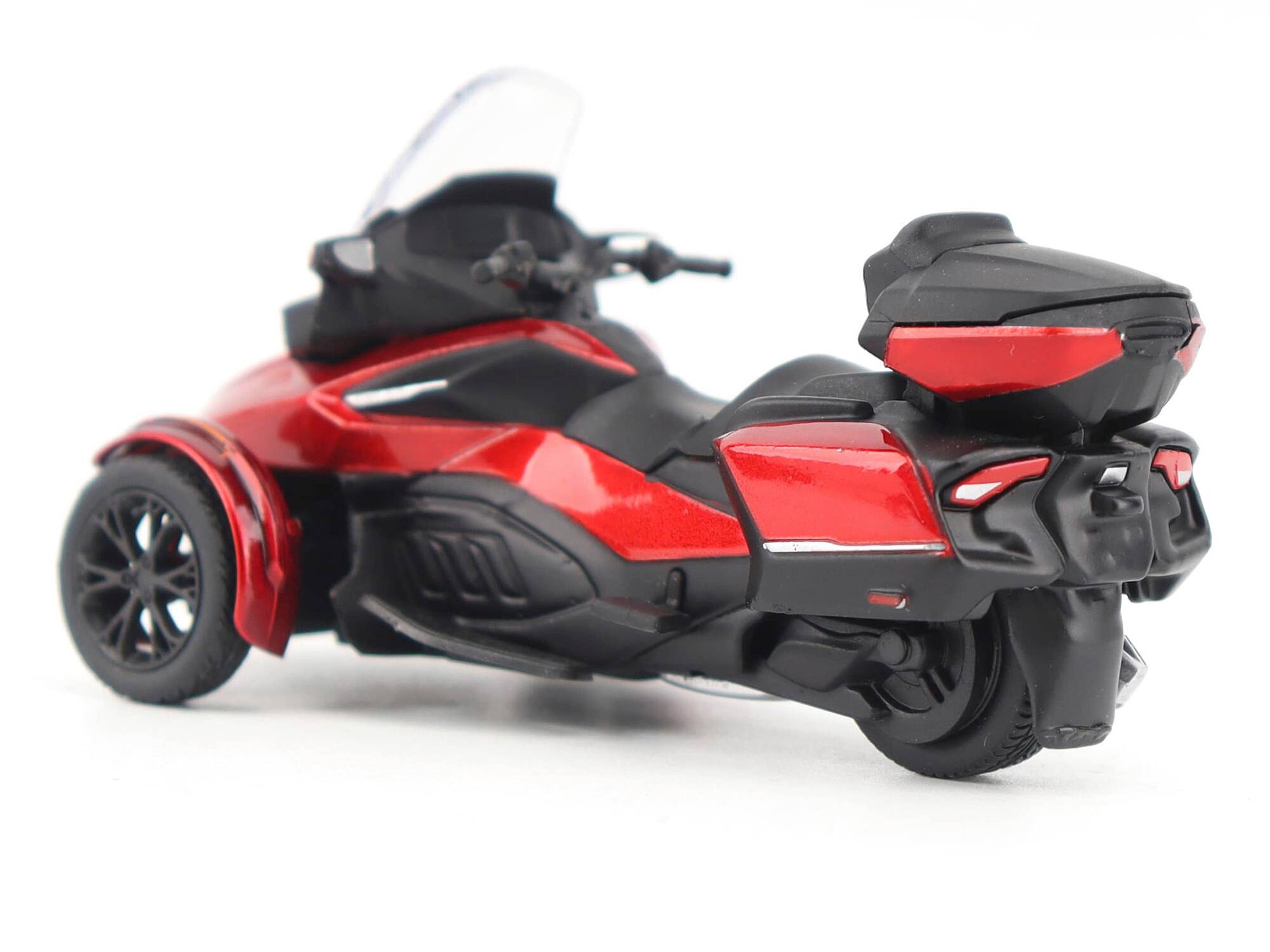 Alt View 2. BRP Models - Can-Am Spyder RT Limited 3-Wheel Motorcycle Deep Marsala Red Metallic with Driver Figure 1/32 Model by BRP Models.