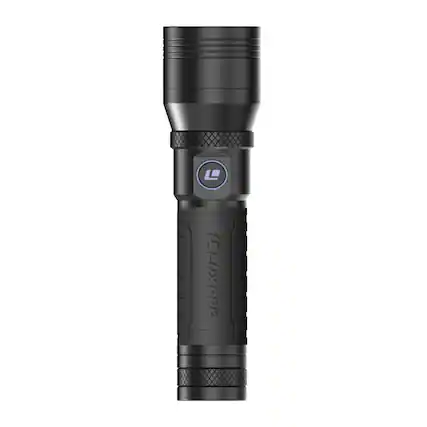 Front. LUXPRO - Dual-Power Focusing LED Flashlight, 1253 Lumens - Black.