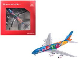 Airbus A380-800 Emirates Airlines Destination Dubai A6-EES Blue Graphics GeminiJets 1/400 Diecast Model Airplane - Multi