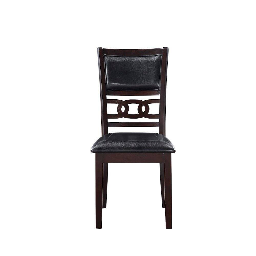 Alt View 1. FurniFact - Brown Drop Leaf Table and Chairs Set, Compact Round Dining Table with 2 Chairs - Brown.