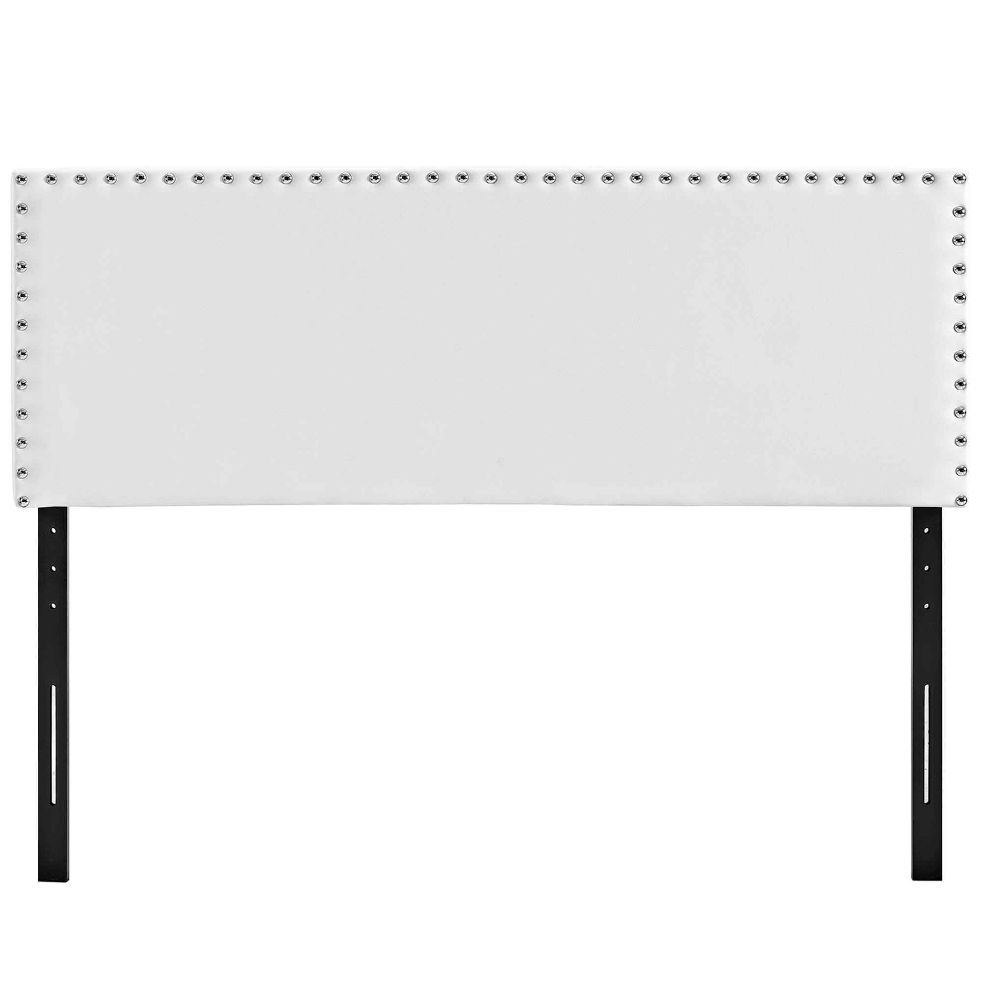 Left. Modway - Phoebe Upholstered Vinyl Full Headboard by Modway - White.