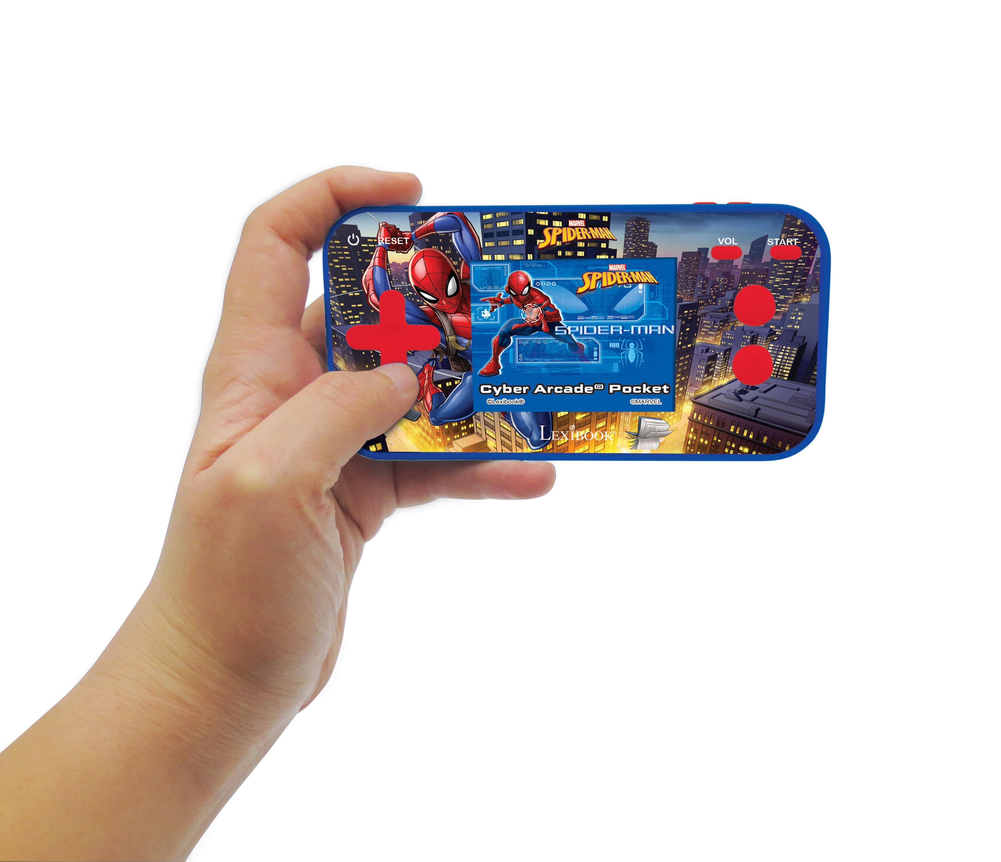 RESET  
NITH  
2011 is MARVEL an SPIDER-MAN THIS - MARVEL SPIDER-MAN I -  
VOL  
- START  
4  
SPIDER-MAN ....  
Cyber Arcade Pocket  
LEXIBOOK