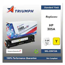 Triumph - SKL-CE412A Remanufactured (305A) 2,600 Page-Yield Toner - Yellow