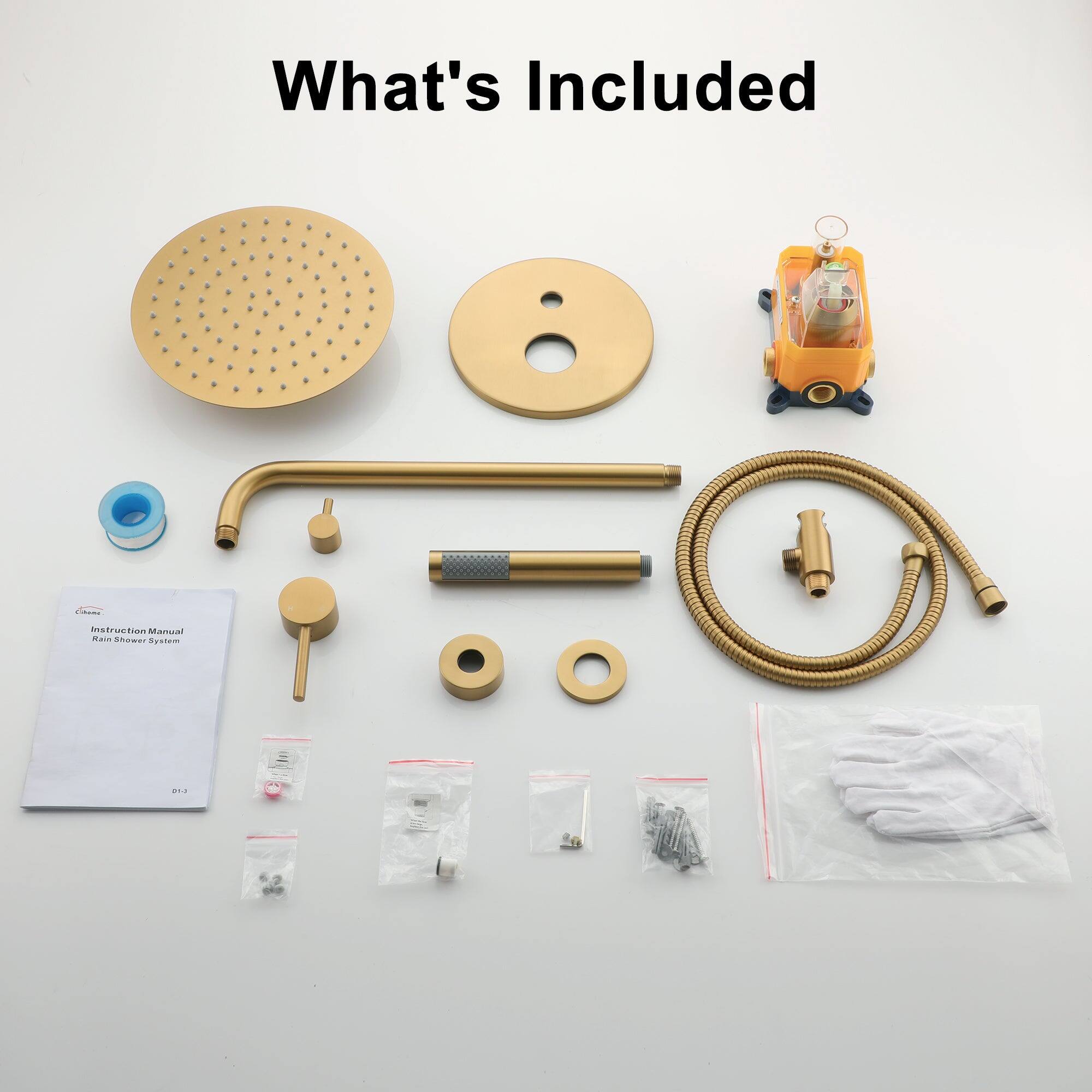 What's Included Instruction Manual Rain Shower System