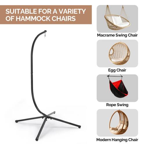 SUITABLE FOR A VARIETY OF HAMMOCK CHAIRS

- Macrame Swing Chair
- Egg Chair
- Rope Swing
- Modern Hanging Chair