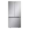 Front. LG - Standard Depth MAX 25.1 Cu. Ft. French Door Smart Refrigerator with Glide N' Serve Drawer - PrintProof Stainless Steel.