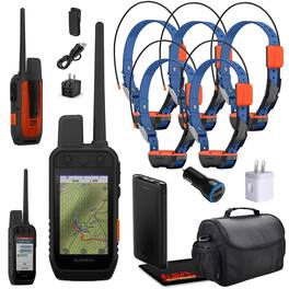 Garmin - Alpha 300i Handheld With 5x Alpha T20 Tracking Collar For Dogs With GPS