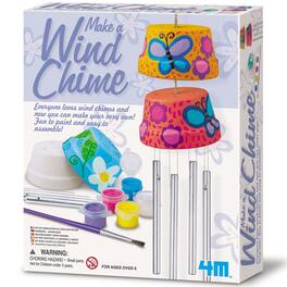 4M - Make A Wind Chime - DIY Craft Kit, Construct and Paint A Wind-Powered Musical Chime - Multicolor