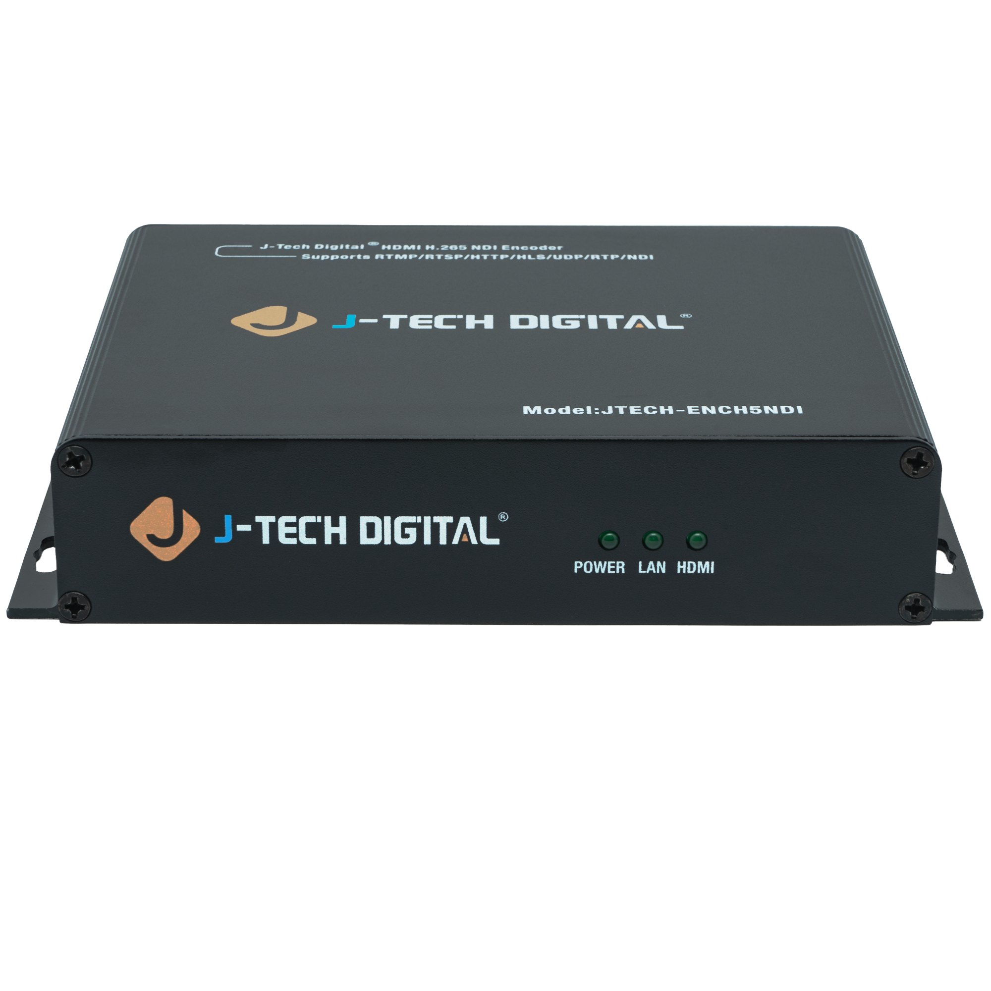J-TECH DIGITAL HDMI H.265 NDI Encoder supports RTMP/RTSP/HLS/HL/UDP/RTP/NDI J-TECH DIGITAL Model:JTECH-ENCH5NDI J-TECH DIGITAL I POWER LAN HDMI