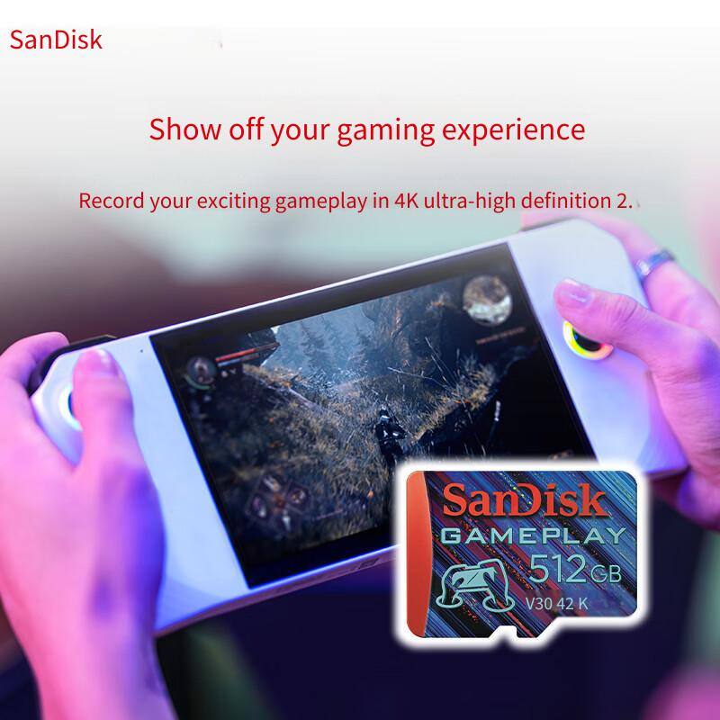 SanDisk

Show off your gaming experience

Record your exciting gameplay in 4K ultra-high definition 2...

SanDisk GAMEPLAY 512 GB V30 42 K