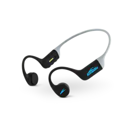 H2O Audio - TRI RUN Open Ear Bone Conduction Multi-Sport Headphones with Bluetooth - Black