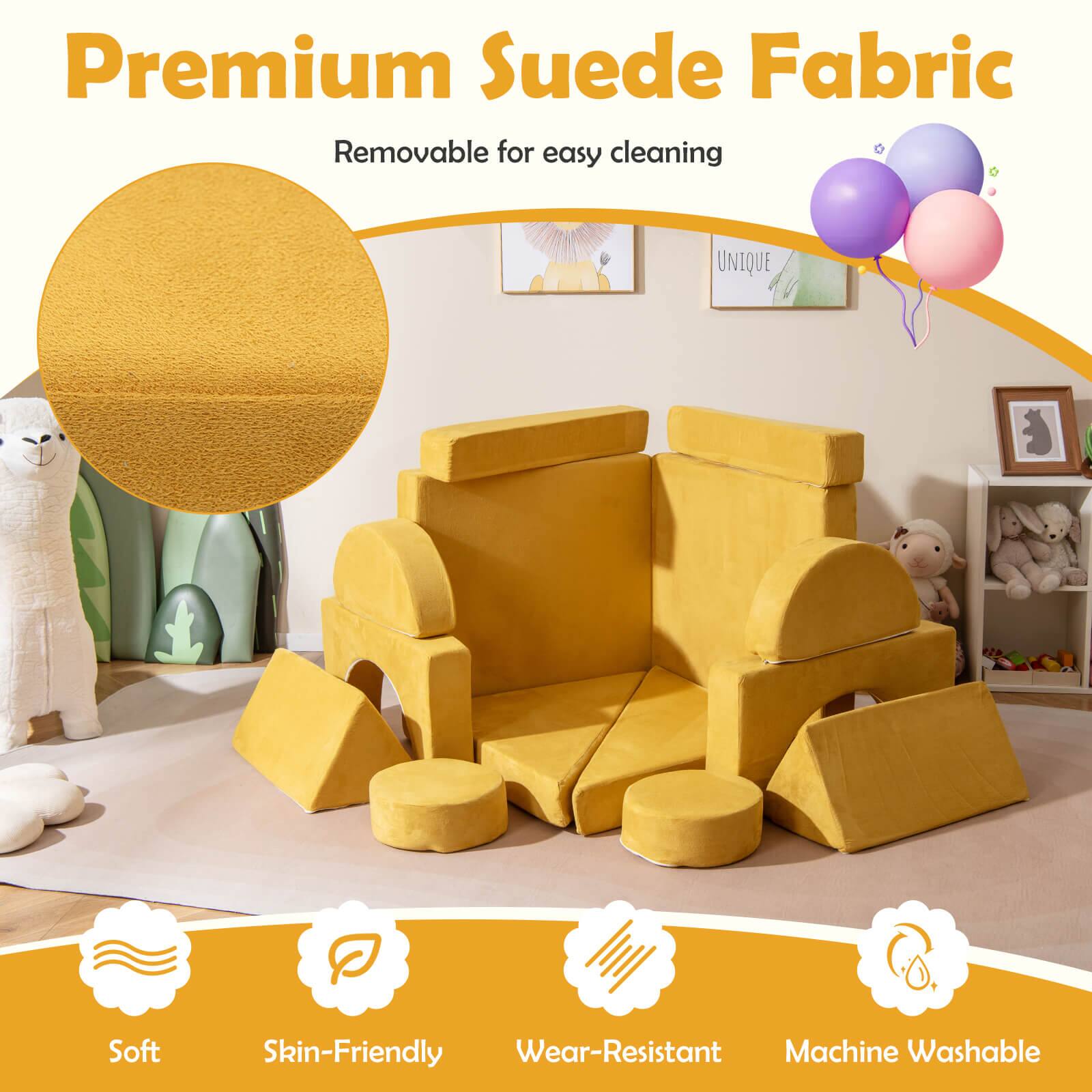 Premium Suede Fabric  
Removable for easy cleaning  

Soft  
Skin-Friendly  
Wear-Resistant  
Machine Washable