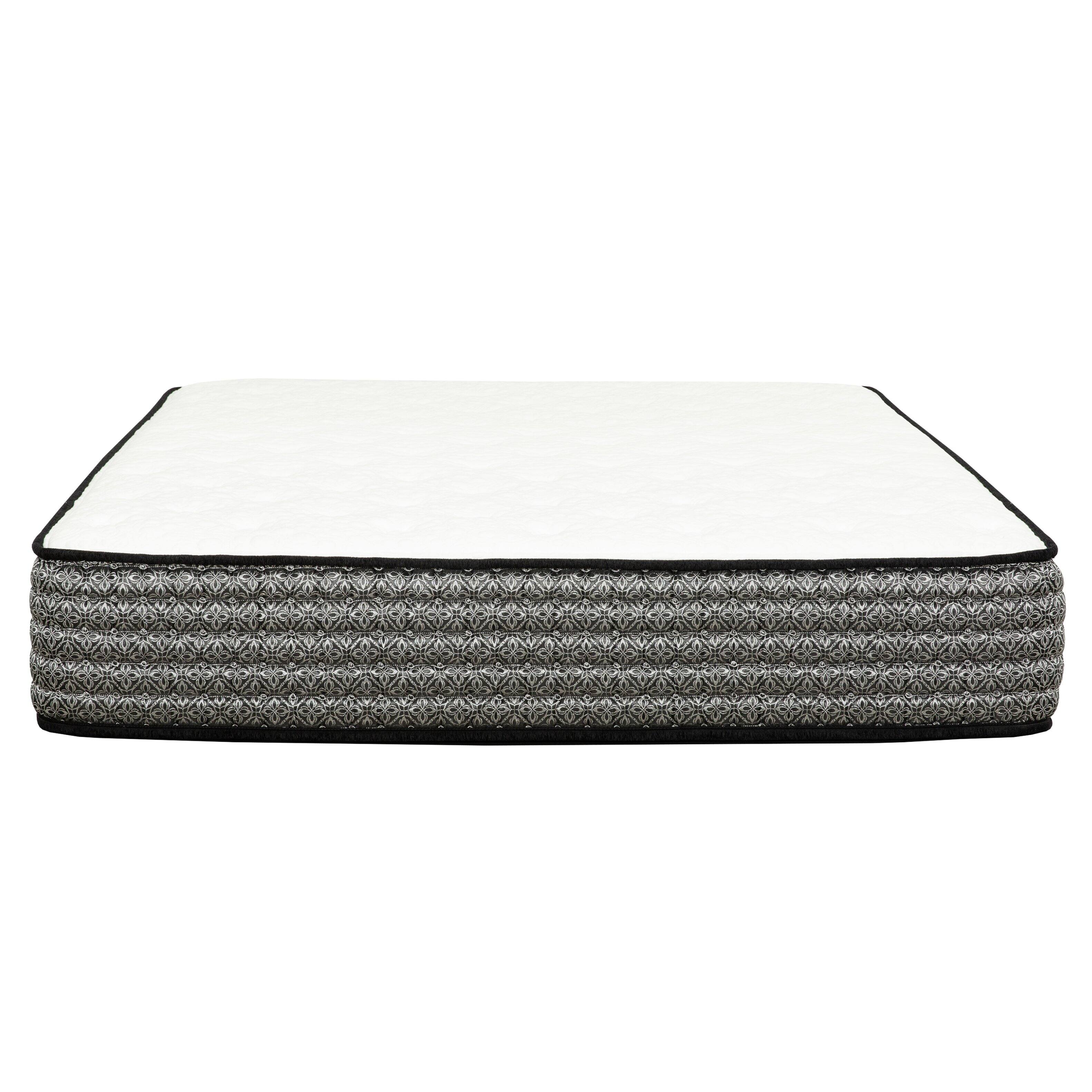 Front. Glintex - 12" Queen Hybrid Memory Foam Mattress, Plush Top with Pocket Spring, Cooling Motion Isolation - White.