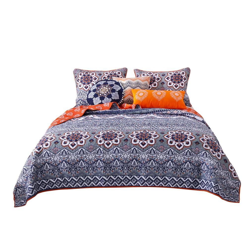 Alt View 2. Greenland Home Fashions - Greenland Home Fashion Southwest Oversized Painted Desert Bedding Bonus Set with Pillow - Siesta - Painted desert.