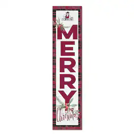 Jardine - New Mexico State Aggies 12'' x 48'' Outdoor Merry Christmas Leaner - White