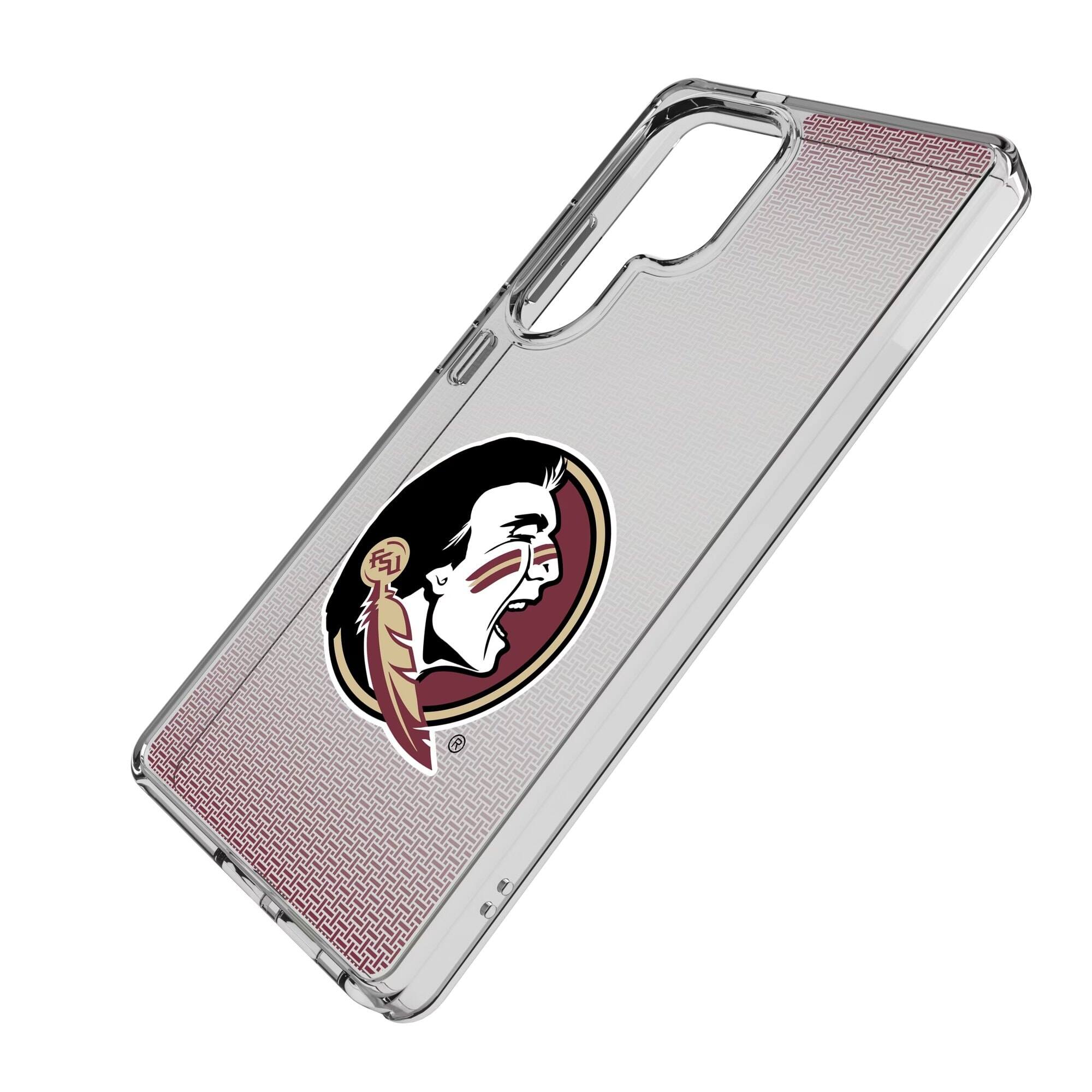 Alt View 1. Keyscaper - Florida State Seminoles Linen Logo Galaxy Clear Case - S24 Ultra - Multicolor.