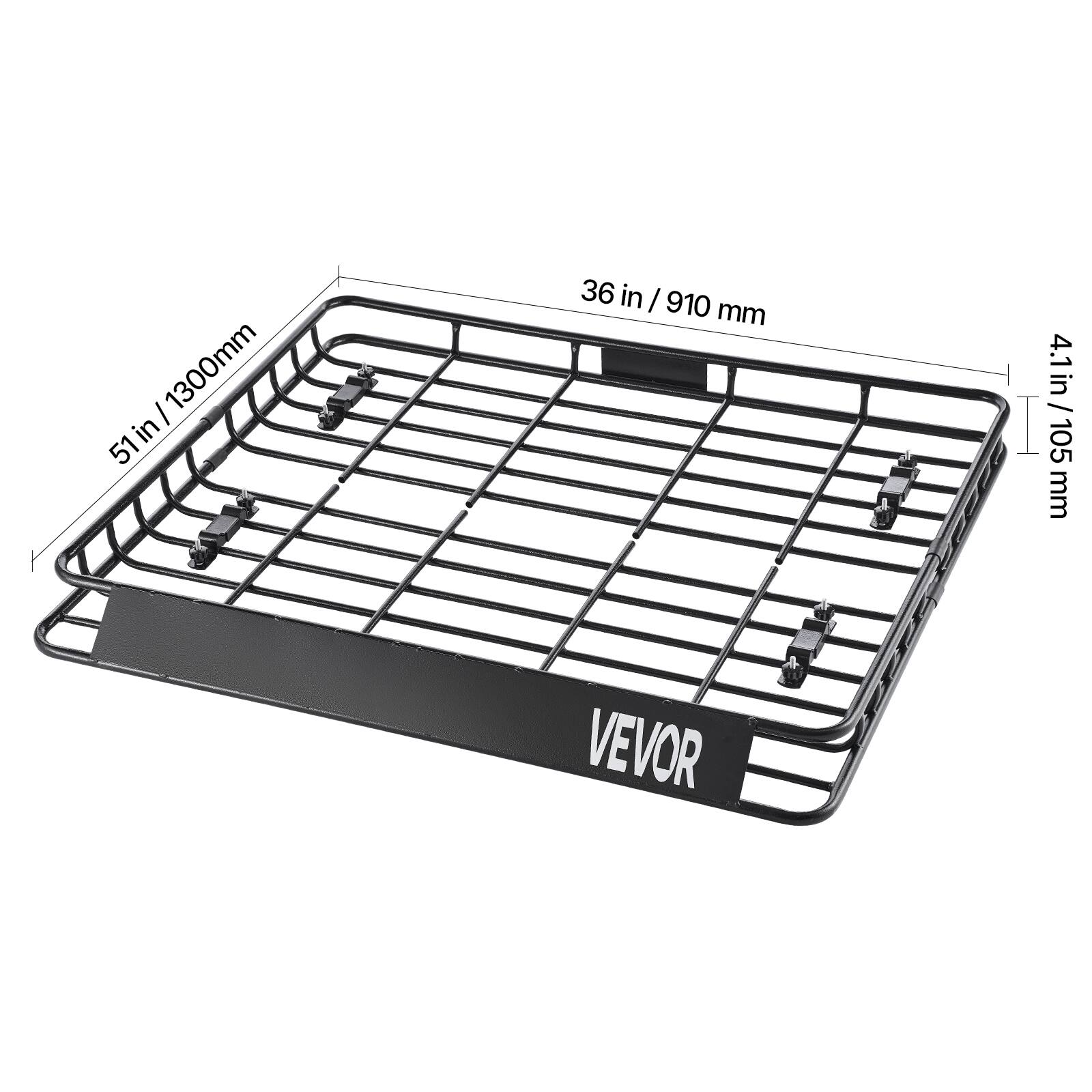 51 in / 1300 mm, 36 in / 910 mm, 4.1 in / 105 mm, VEVOR