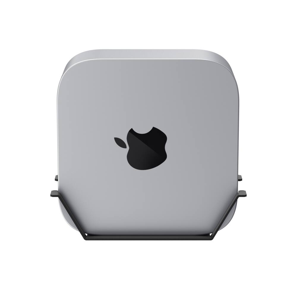 Alt View 7. RackSolutions - RackSolutions 1-Unit Mac Mini Vertical Bracket for Modular Shelf (M4, 2024) - Black.