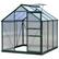 Front. Outsunny - 6' x 6' Greenhouse for Outdoors, Polycarbonate Greenhouse with Rain Gutter and Roof Vent, Aluminum Walk-in Green House.