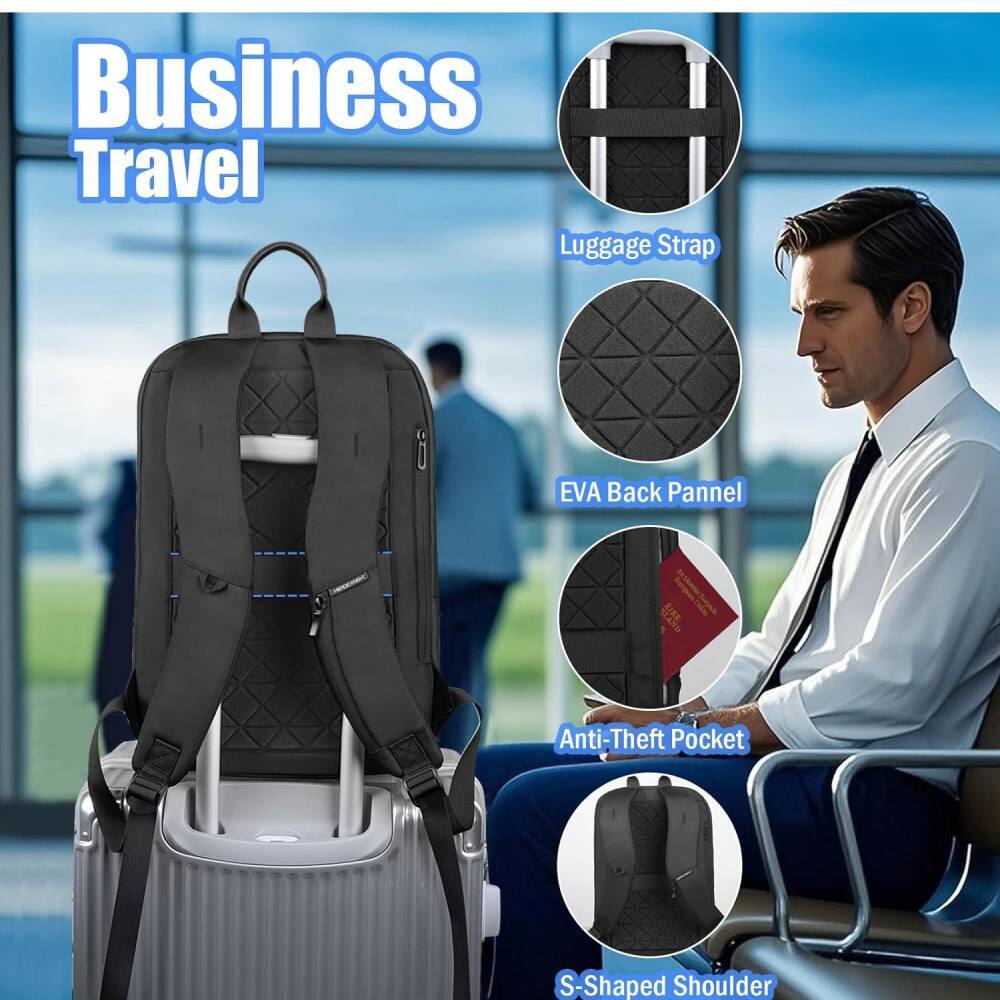 Business Travel

- Luggage Strap
- EVA Back Panel
- Anti-Theft Pocket
- S-Shaped Shoulder