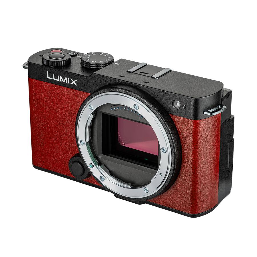Mic Red Led Bundle Panasonic Lumix S9 Camera (Red), Rode VideoMicro Camera Mount ...