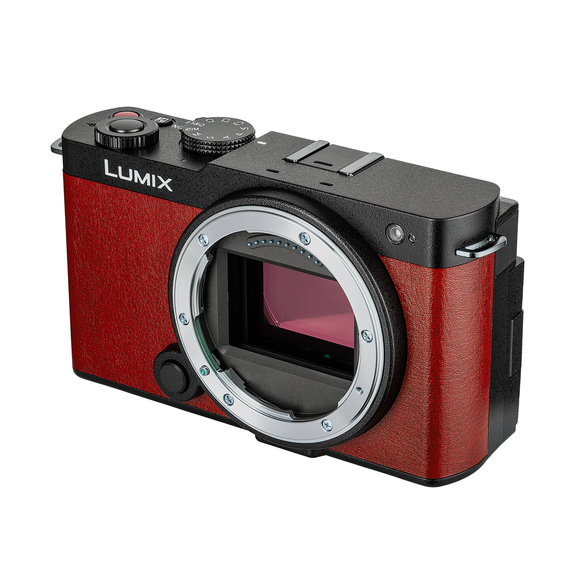 Alt View 5. Panasonic - Panasonic Lumix S9 Camera (Red), Rode VideoMicro Camera-Mount Shotgun Microphone.