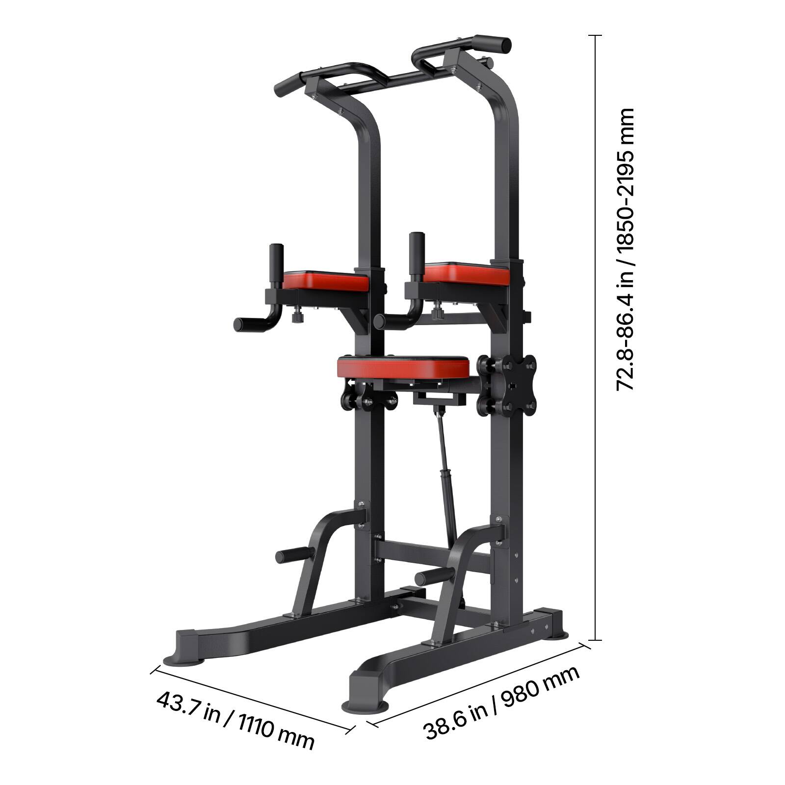mm / 72.8-86.4 in / 1850-2195 in  
43.7 in / 1110 mm  
980 in / 38.6 in