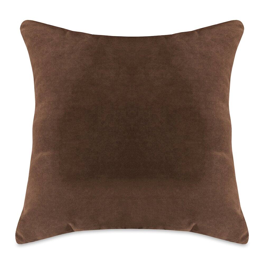 Majestic Home - Pillow 24x24 Faux Suede Dark - Brown
