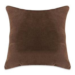 Majestic Home - Pillow 20x20 Faux Suede Dark - Brown