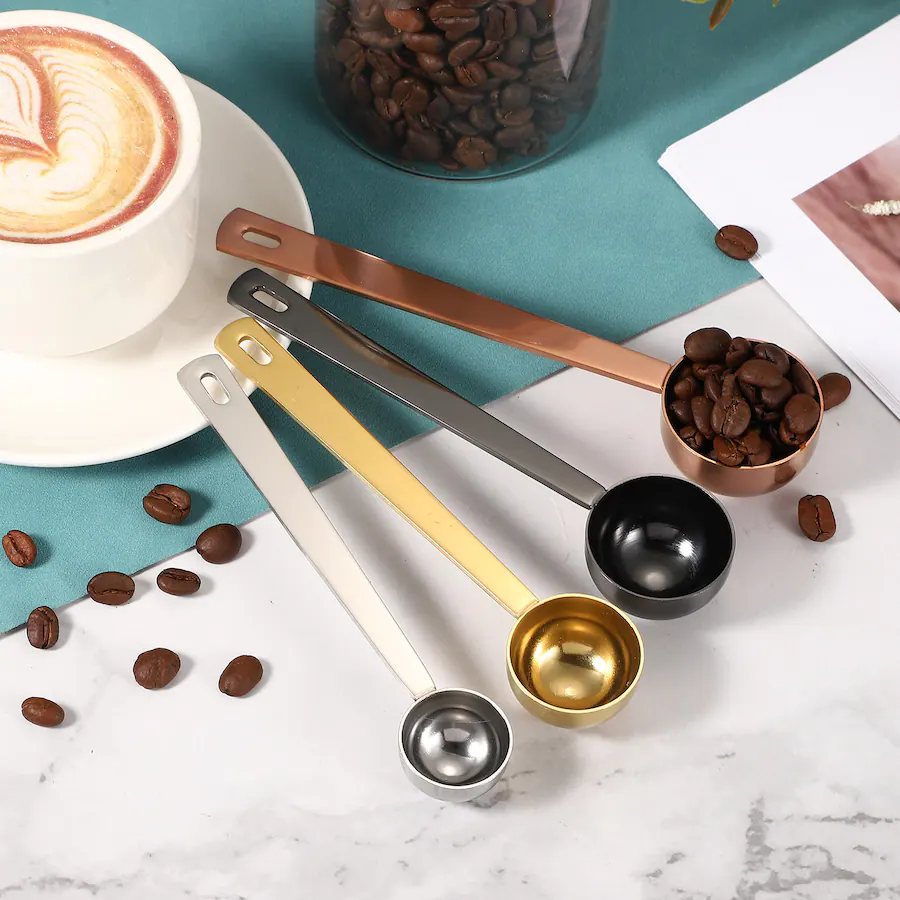 Long Single Roses Unique Bargains Measuring Spoon, 20ml Long Handle Table Scoop Teaspoon ...
