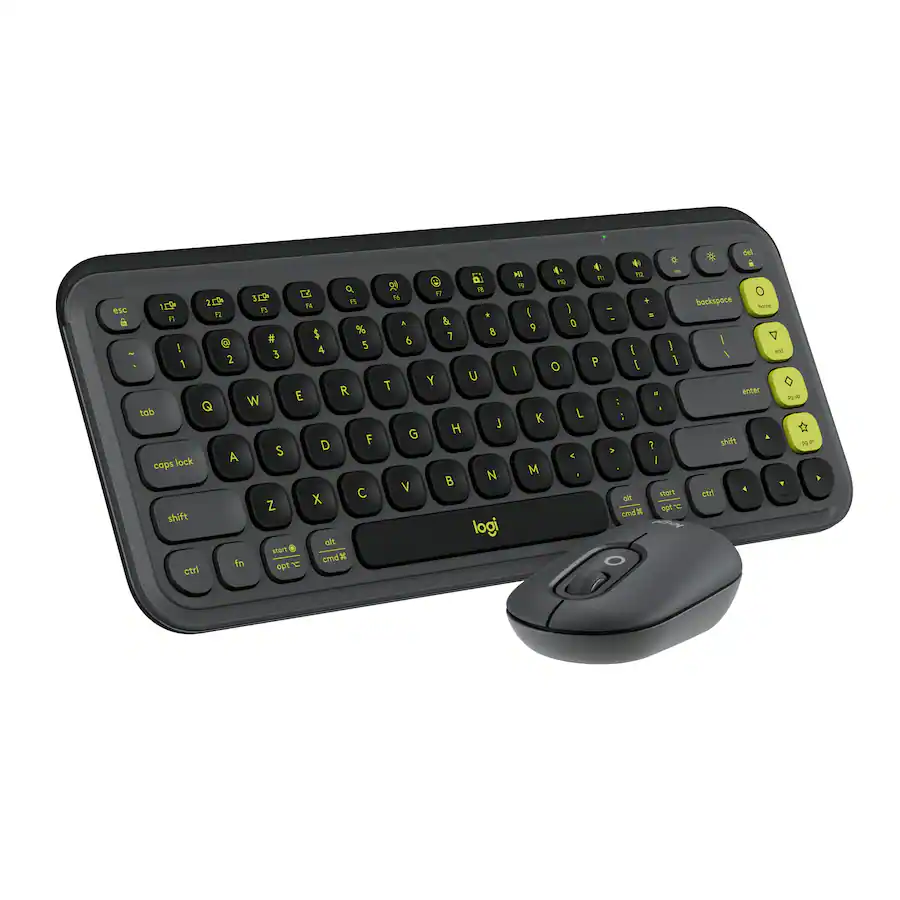 Logitech Keyboard Sound Icon Logitech POP ICON COMBO Compact TKL Wireless Bluetooth Keyboard and ...