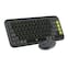 Logitech - POP ICON COMBO Compact TKL Wireless Bluetooth Keyboard and Mouse Bundle with Programmable Quiet Keys and Buttons - Graphite & Lime