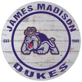 Jardine - James Madison Dukes 20'' x 20'' Indoor/Outdoor Weathered Circle Sign - White