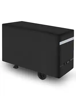 VEVOR - Grill Cover, 59 inch BBQ Covers for Outdoor Grills, Fade Resistant, Weather Resistant Heavy Duty 600D Polyester - Black Fabric, White Reflective Strips