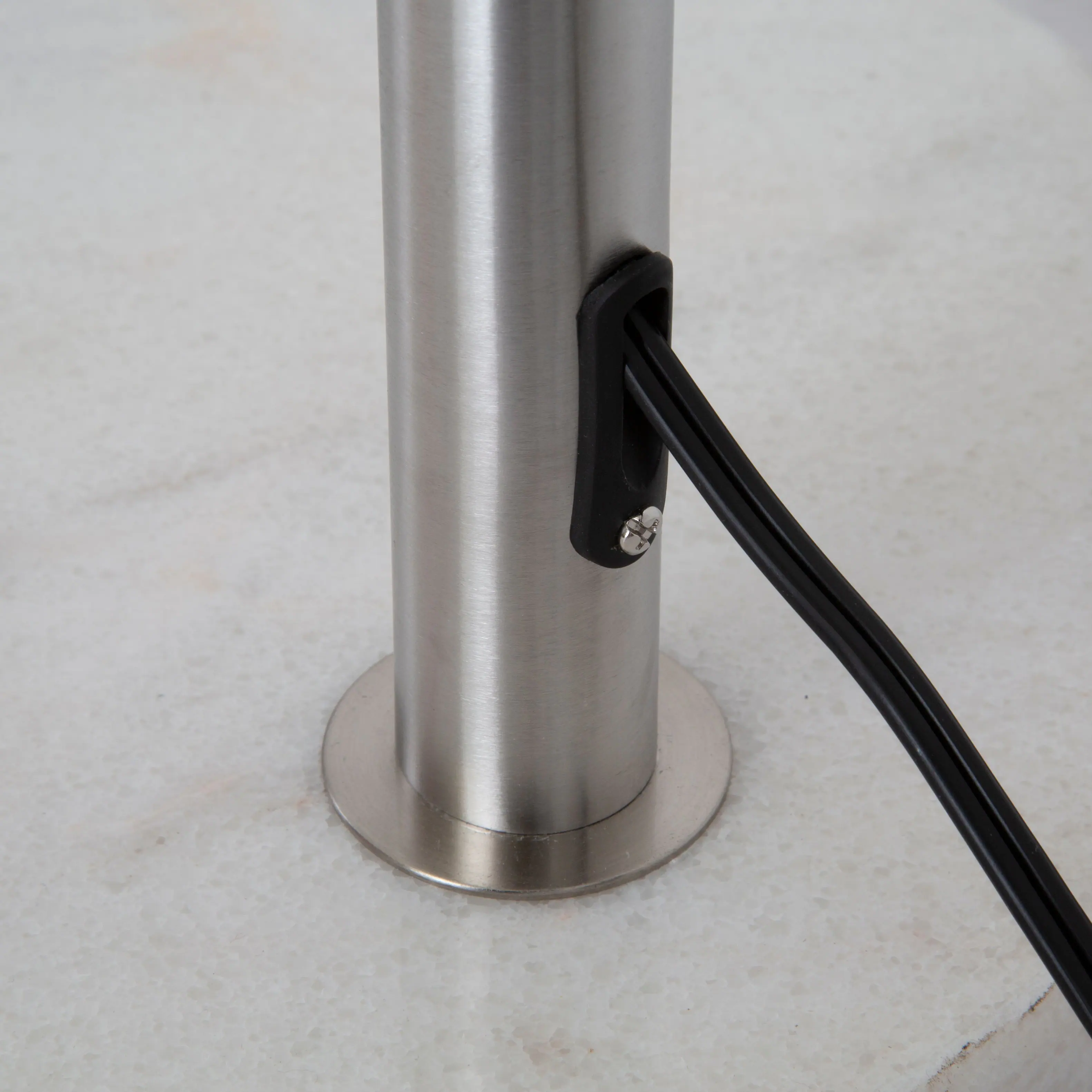 Alt View 5. FC Design - FC Design Modern 81" Tall Standing Adjustable Arched Floor Lamp with Double Drum Shade and Marble Base - Grey - Grey.