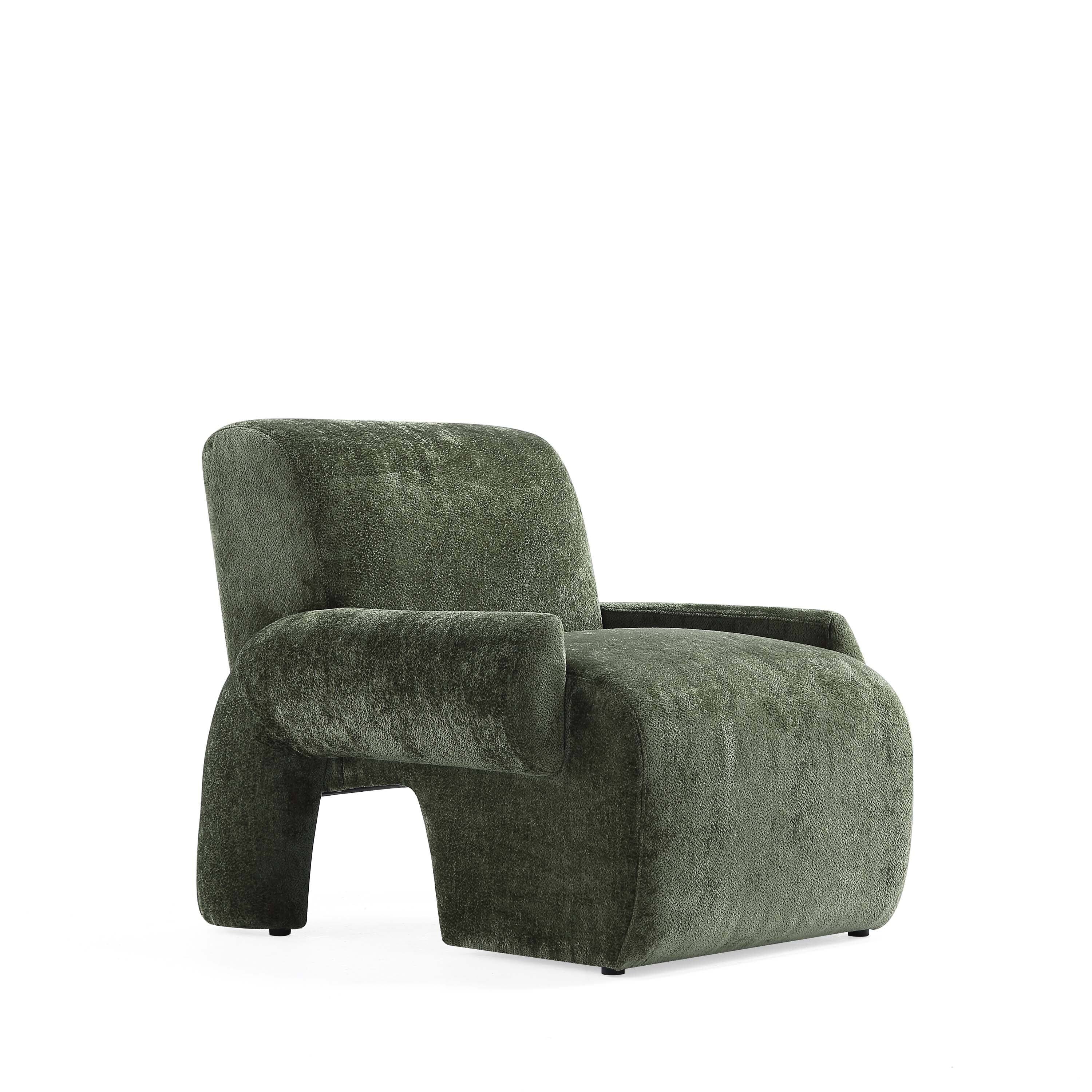 Back. Manhattan Comfort - Verandah Mid-Century Modern 2-Piece Sofa Set - Olive Green.