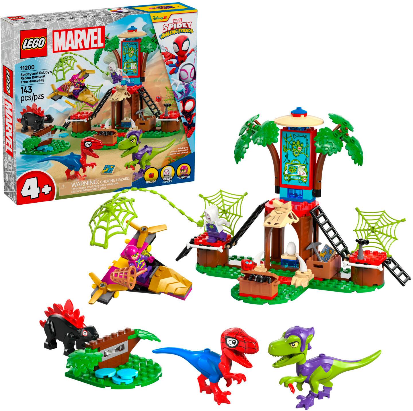 LEGO - Marvel Spidey And His Amazing Friends Spidey and Gobby's Raptor Battle at Tree House HQ 11200