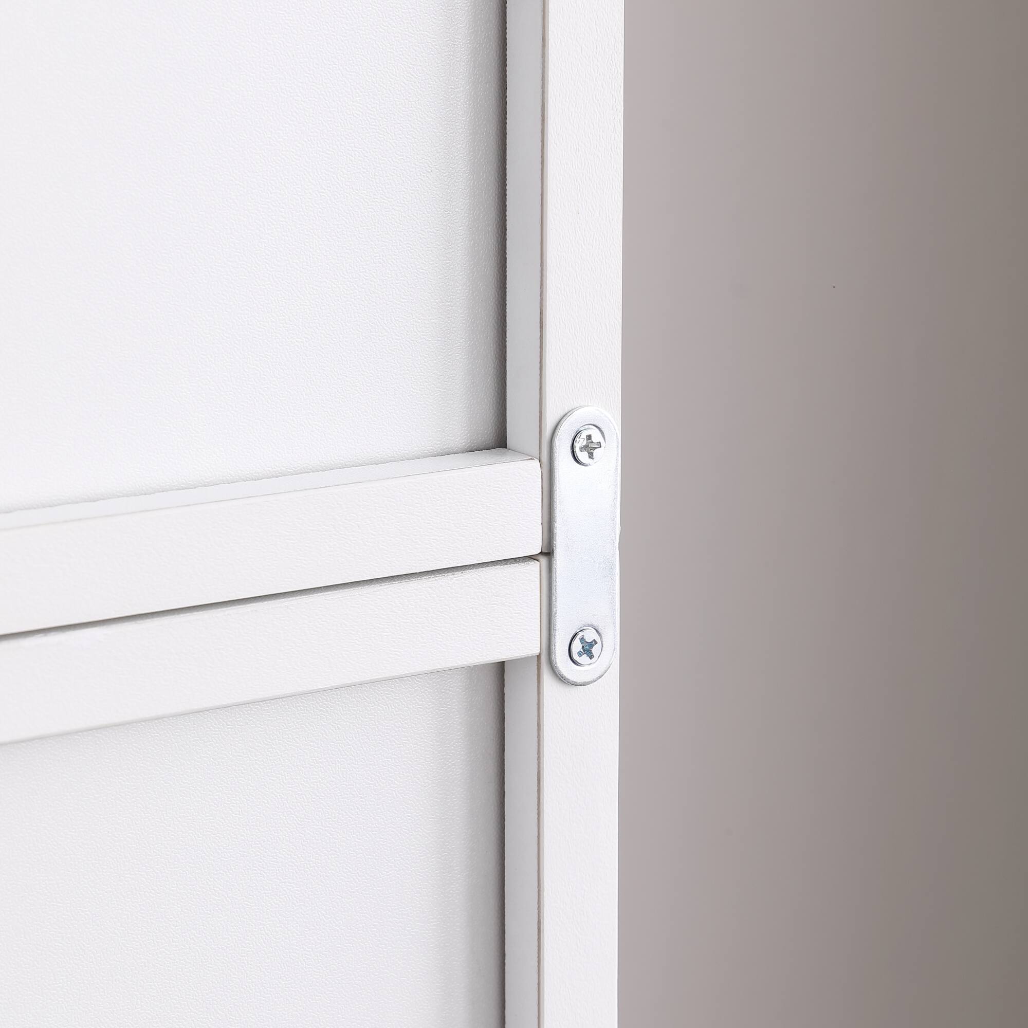 Alt View 5. GOODSILO - Ultra-Thin Adjustable Shelf Bookcase with Wavy Border Design for Home and Office Storage Solutions - White.