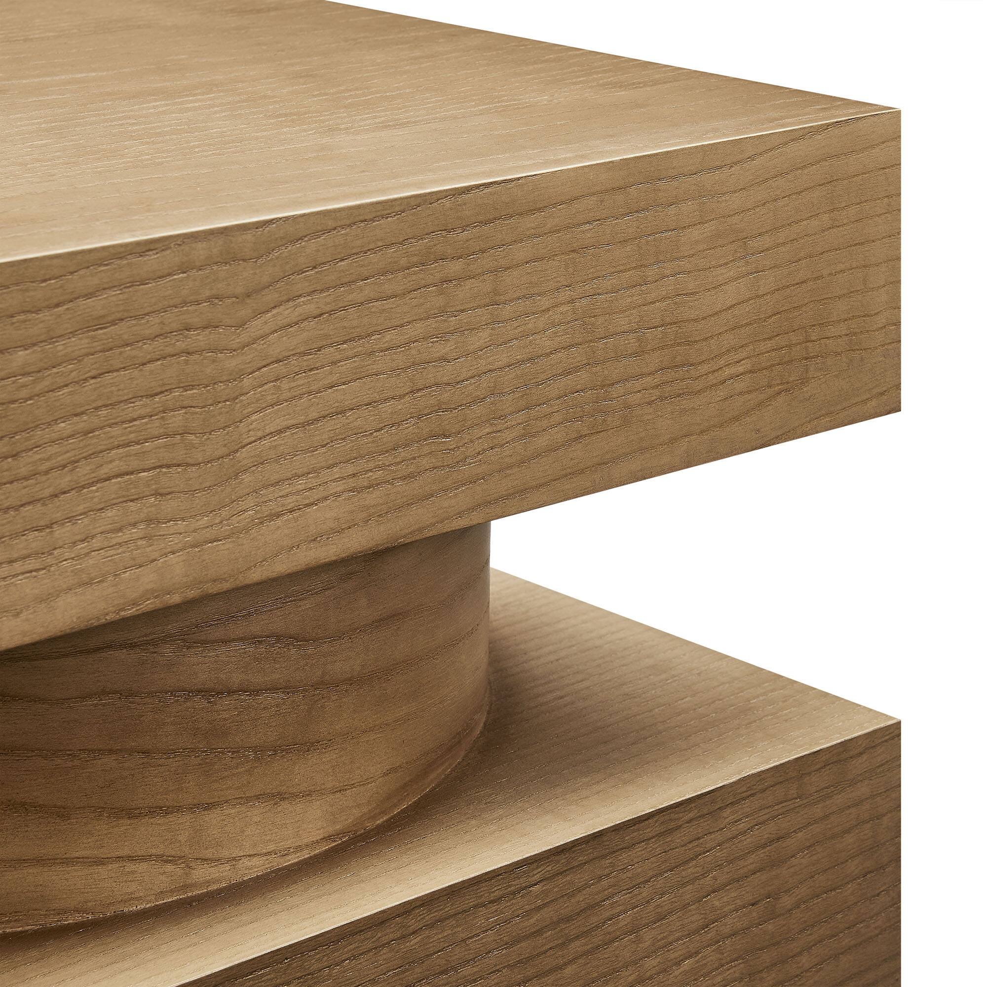 Alt View 4. Modway - Perpetuate Totem End Table by Modway - Caramel Ash.