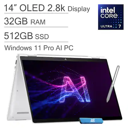 14" OLED 2.8k Display
Intel Core Ultra 7
32GB RAM
512GB SSD
Windows 11 Pro AI PC