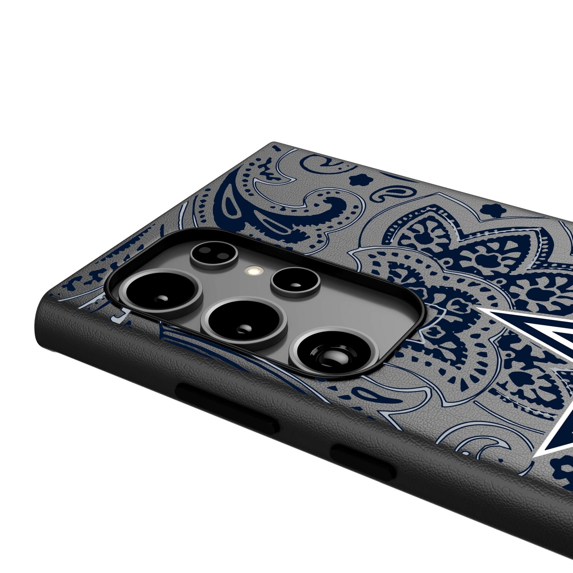 Alt View 3. Keyscaper - Dallas Cowboys Paisley Galaxy Magnetic Bump Case - S25 Ultra - Black.