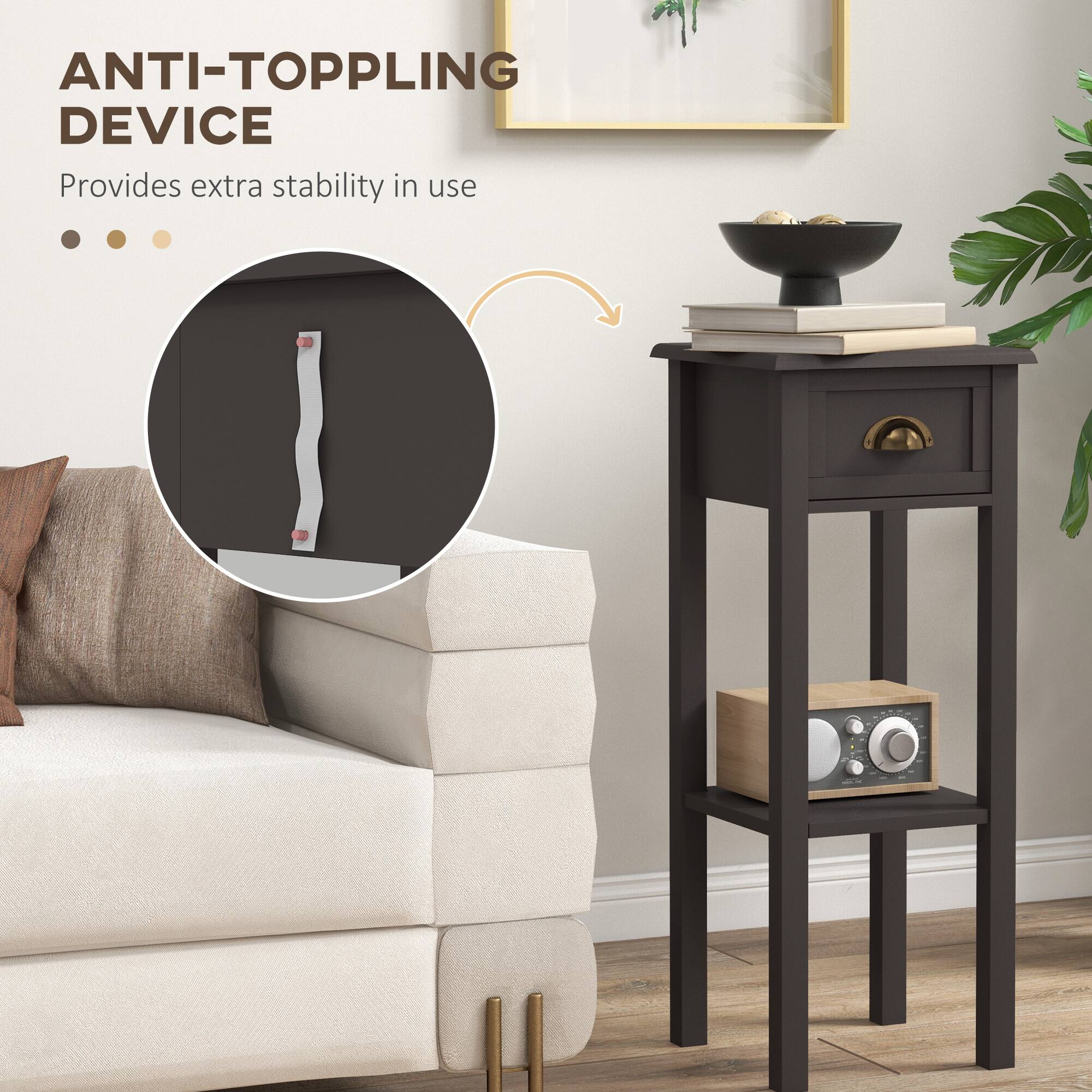 ANTI-TOPPLING DEVICE
Provides extra stability in use